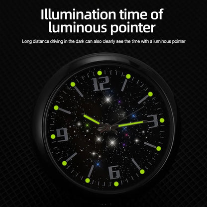 40Mm Luminous Car Clock Waterproof Mini Electronic Clock Quartz Watch Bicycle Motorcycle Watch Auto Dashboard Clock In Car