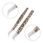 Leopard Eyelash Tweezers Stainless Steel High Quality Lash Tweezer For Lashes Extension Anti-Static 3D Accurate Clip Makeup Tool