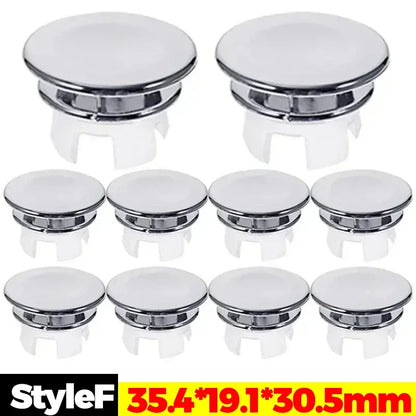 24/1Pcs Faucet Wash Basin Overflow Ring Sink Overflow Cover Home Kitchen Bathroom Basin Trim Bath Sink Round Hollow Ring Plug