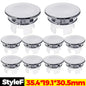 24/1Pcs Faucet Wash Basin Overflow Ring Sink Overflow Cover Home Kitchen Bathroom Basin Trim Bath Sink Round Hollow Ring Plug