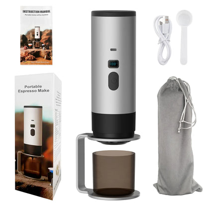 Xiaomi Youpin Coffee Machine Wireless Electric Portable Espresso Coffee Machine Camp Digital Display Capsule Powder Coffee Maker