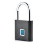 1PC Electronic Semiconductor Fingerprint Lock Smart Door Lock Rechargeable Security Padlock for Dormitory Home