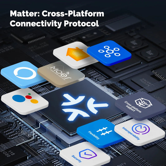 MOES WiFi Matter Smart Switch Light Button Tuya Remote Control EU Verison Work With Alexa Google Home Apple Homekit Smartthings