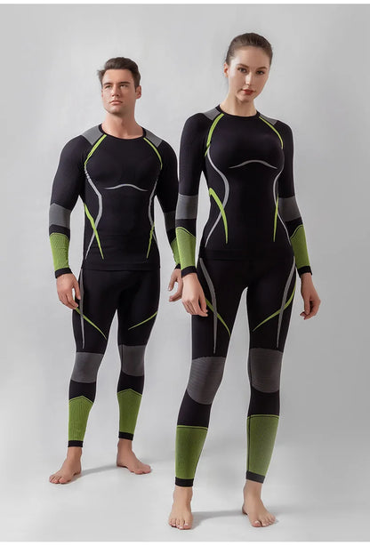 Goexplore Winter Ski Thermal Underwear Sets Men Women Sweat wicking Breathable Quick Dry Tracksuit Ski Thermo Long suit