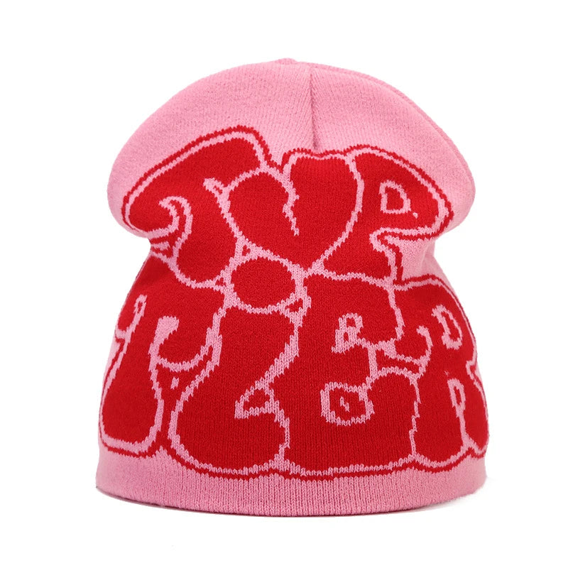 Bocca Beanie Y2K Knitting Hat For Men Women Warm Winter Autumn Letter Cartoon Streetwear Knitting Cap Hip Hop Gorras New Fashion