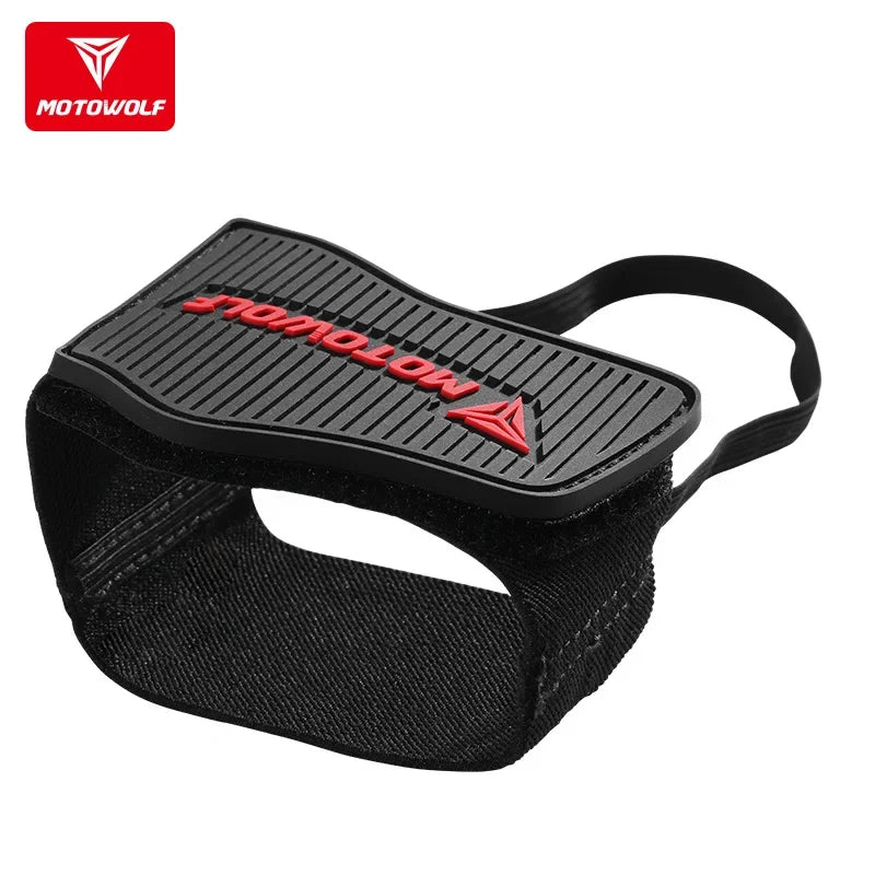 MOTOWOLF Motorcycle Shifter Protector Pad - Durable Anti-Slip Boot Cover, Universal Gear Shift Guard with Reinforced Toe Protect