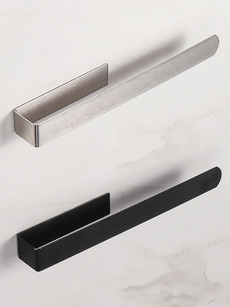 Towel Rack Non-punched Towel Rack Bathroom Rack Self-adhesive Bathroom Kitchen Towel Hand Towel Rack Household Items