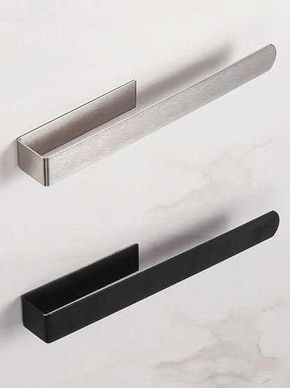 Towel Rack Non-punched Towel Rack Bathroom Rack Self-adhesive Bathroom Kitchen Towel Hand Towel Rack Household Items