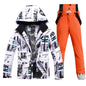 Ski Suit Men And Women Super Warm Thicken Waterproof Windproof Winter Snow Suits Skiing And Snowboarding Jackets + Pants Brands