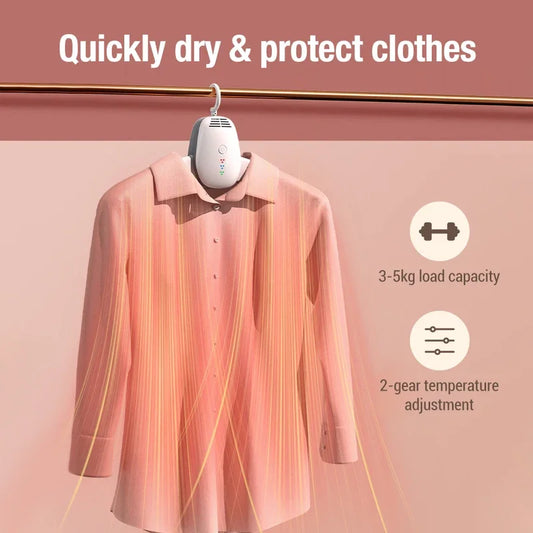 Electric Clothes Drying Rack Hang Clothes Dryer UV Sterilization Portable Travel Home Business Mini Folding Clothes Heater