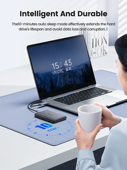 ORICO 2.5 Inch External HDD Case 5Gbps SATA to Type-C Hard Drive Enclosure for SSD HDD PC Laptop Metal+ABS Case Heat Dissipation