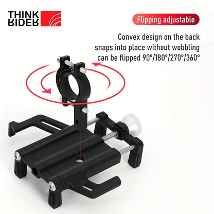 ThinkRider Bicycle Mobile Phone Rack Aluminum Mountain Road Car Navigation Takeout Rider Driving Special Support