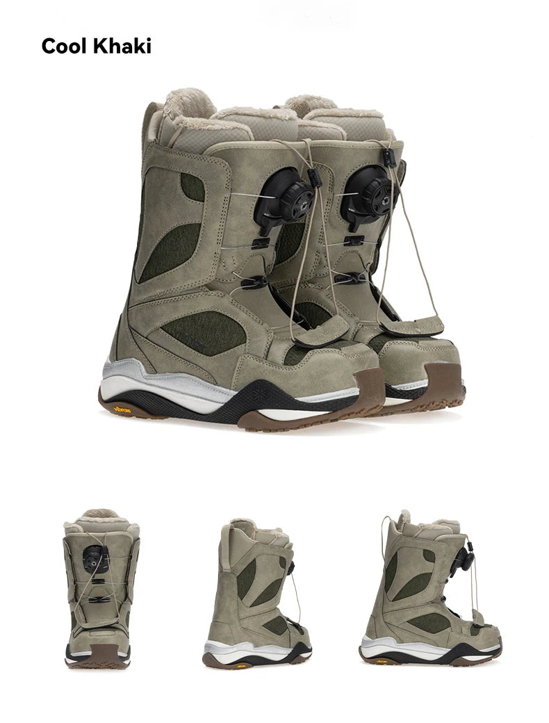 VECTOR Professional Women Man Ski Shoes Warm Waterproof Snowboard Boots Non-slip Leather Breathable Snow Ski Boots Ski Equipment