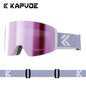KAPVOE Ski goggles Anti-fog Skiing goggles Photochromic Outdoor Sports Magnetic Glasses Winter Snowboard Snowmobile Equipment