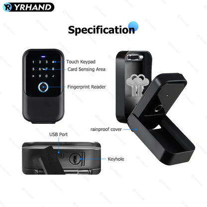 TTlock Smartkey Lock Box Wireless Electronic Key Safe with Digital Code App Controlled Bluetooth Smartlock for Home Key Padlock