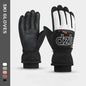 Winter Ski Gloves Fleece-lined Thickened Outdoor Riding Waterproof Windproof Non-slip Touchscreen Warm Gloves for Men and Women