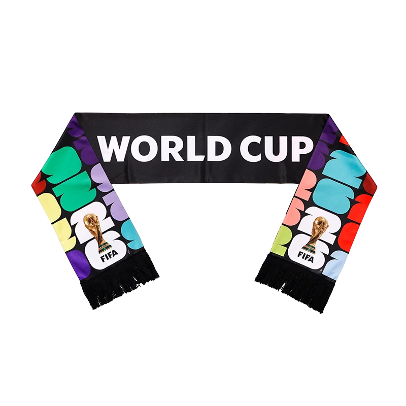 FIFA 2026 World Cup Souvenirs & Merchandise, National Team Fan Scarf, Cheer Scarf for Football Fans