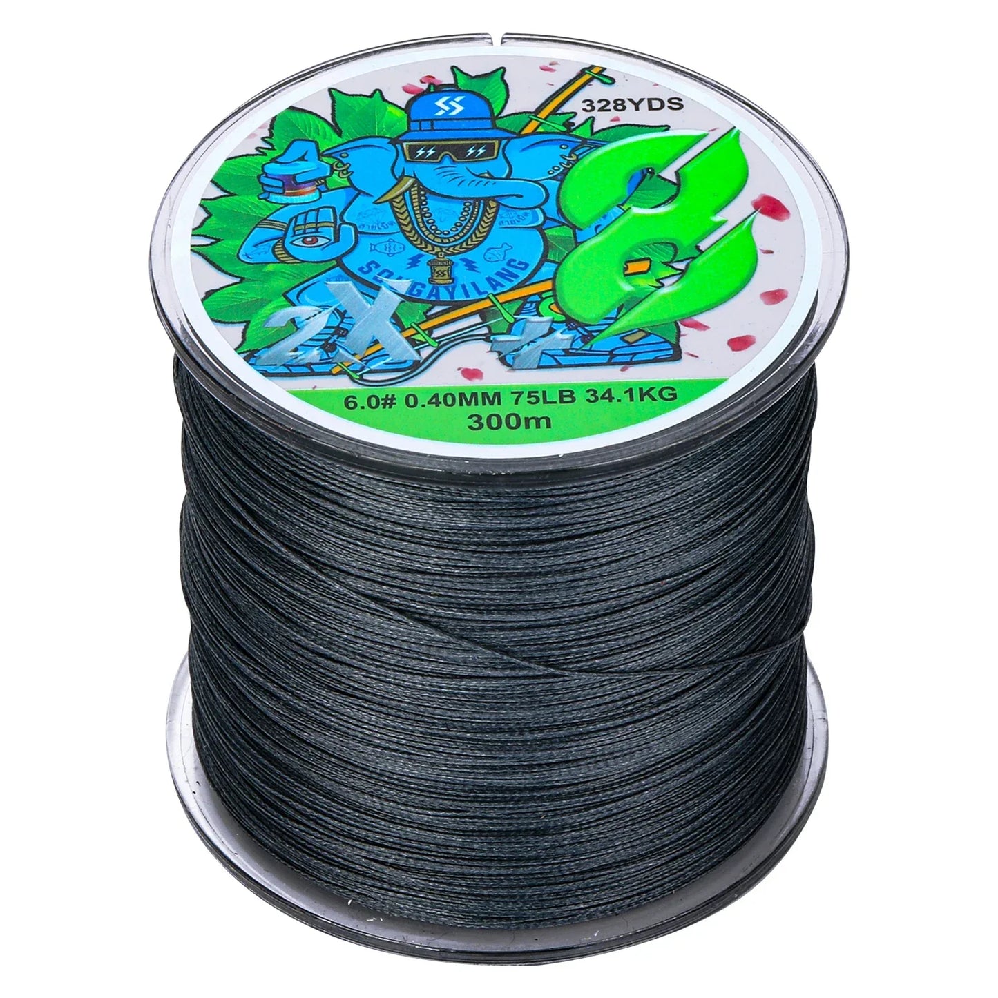 Sougayilang X8 300m Fishing Line 8 Strands Braided Fishing Line Abrasion Resistant Multifilament Carp Fishing Line 16-75LB