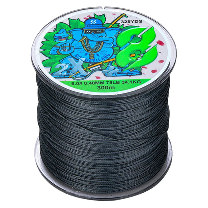 Sougayilang X8 300m Fishing Line 8 Strands Braided Fishing Line Abrasion Resistant Multifilament Carp Fishing Line 16-75LB