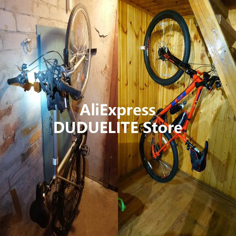 Bicycle Stand Parking Hook Tire Clamp Garage Organizer Wall Mount Clip Buckle Road MTB Bike Hanger Support Bracket Rack Storage
