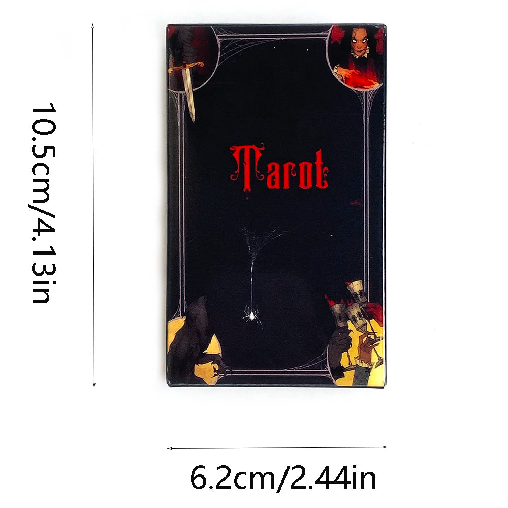 Hot-selling Tarot Deck A 78 Cards Family Gathering Cards Game Fortune Divination Board Game , Halloween and Christmas Gifts
