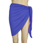 Summer Solid Bikini Cover Ups Shorts Pareo Wraps Sarong Skirt Swimsuit Beachwear Women Beach Skirts Swimwear Half Wrapped Skirt