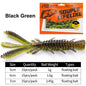 15PCS Floating Soft Shrimp Fishing Bait 5/6/7CM NED Rig Wobbler Shrimp Swim Lure Jig Salt Silicone Swimbait with Fish Attractant
