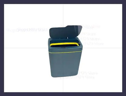 15L contactless smart sensor trash can automatically bag electronic waste trash can touchless bathroom kitchen white smart home