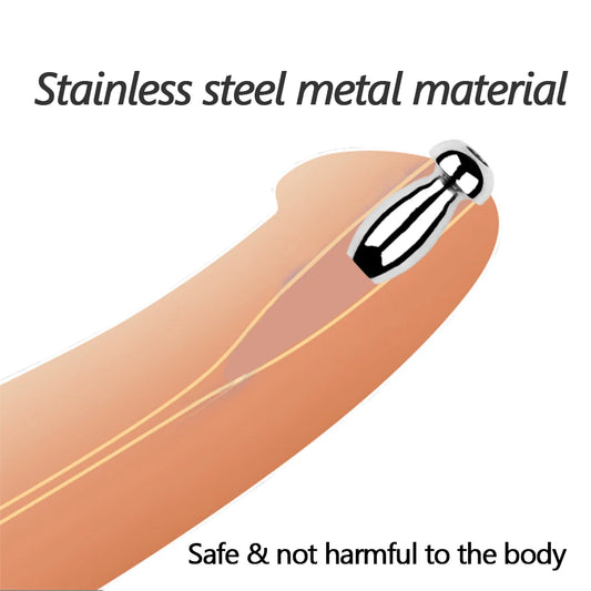 Spindle Smooth Stainless Steel Penis Penis Plug Dilator Cum Thru Cather Urethral Plug Dilator Sounds Cathe Hollow Tube