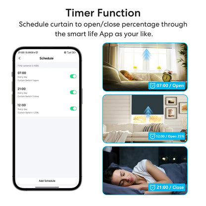 LoraTap Tuya Smart Life Roller Shutter Blinds Switch Relay Module Percentage Timer Remote Control Google Assistant Alexa