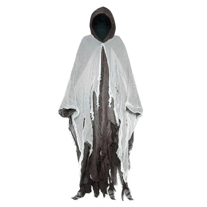 Witch Costumes Halloween Adult Cloak Vampire Hooded Cosplay Costume Cloak Scary Grim Reaper Dress Up Prank Horror Costume Props