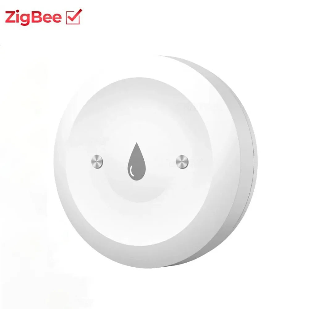Tuya Zigbee 2mqtt Water Immersion Sensor Smart Life Leakage Sensor Water Linkage Alarm App Remote Monitoring Water Leak Detector