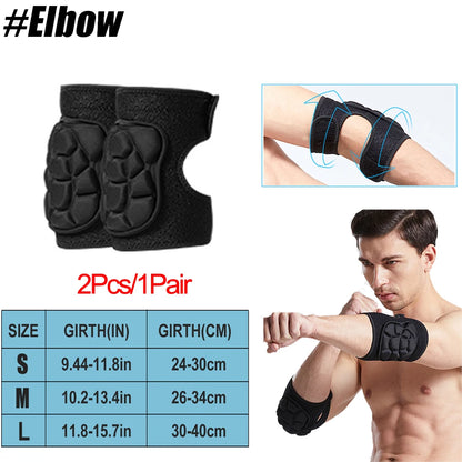 1Pair Breathable Anti-slip Elbow Knee Pads Mountain Bike Cycling Protection Dancing Knee Brace Support MTB Knee Protector Ride