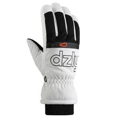 Winter Ski Gloves Fleece-lined Thickened Outdoor Riding Waterproof Windproof Non-slip Touchscreen Warm Gloves for Men and Women