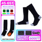 New Heated Socks for Men Women Rechargeable 6000mah Battery Electric Socks Winter Foot Warmer Outdoor Skiing Hunting Fishing