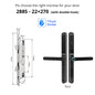 Waterproof TTLock Outdoor Gate Fingerprint Bluetooth APP RFID Code Keyless Electronic Smart Door Lock for Glass Aluminum Sliding
