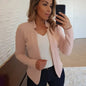Women Thin White Blazers Spring 2025 Female Summer Blazer Long Sleeve Open Stitch OL Womens Slim Coats Femme Ladies Black Tops