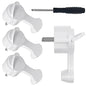 4pcs Male Female Connector EU Power Plug Replacement Rewireable Schuko Adapter Electeical Socket Extension Cable French German
