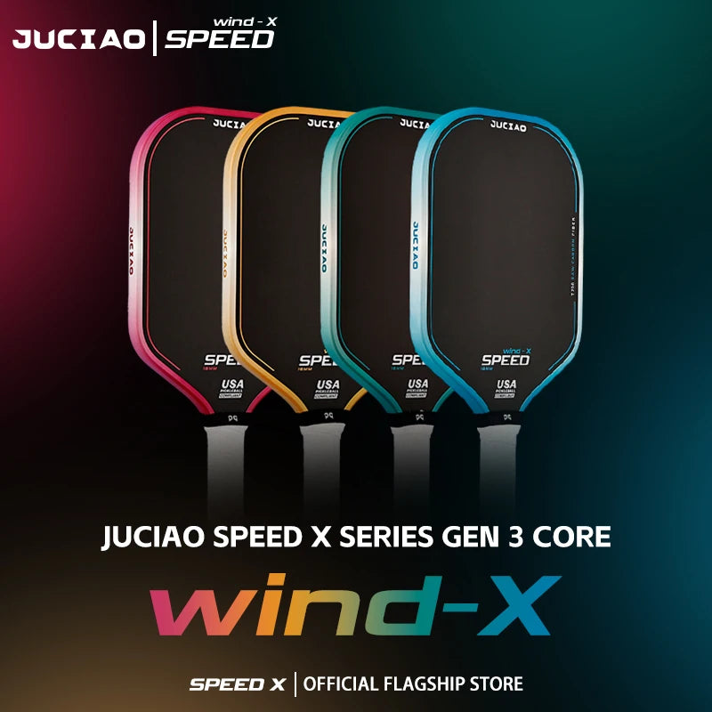 JUCiAO Gen3 Thermoformed T700 Raw Carbon Fiber Pickleball Paddle For Power & Spin (16MM)