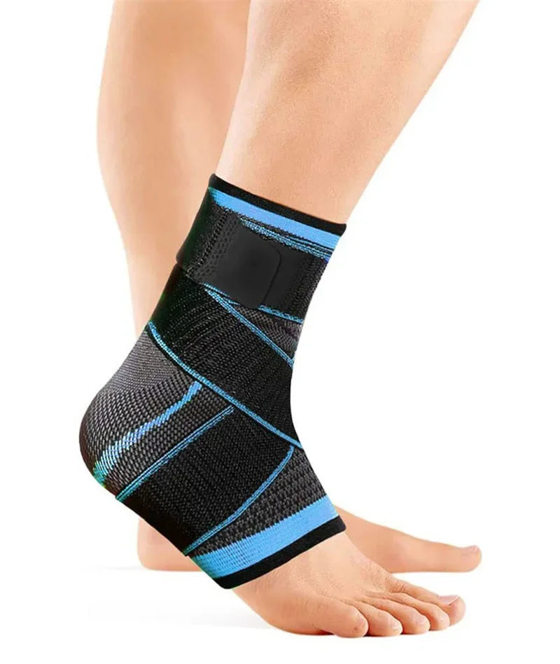 Adjustable Sports Ankle Support Compression Ankle Brace Protector Running Soccer Basketball Gym Ankle Stabilizer Bandage Strap