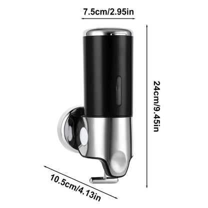 Hotel Soap Dispenser Manual Press Wall-mounted Punch-free Shower Gel Shampoo Hand Sanitizer Box Bathroom Decoration Accessories