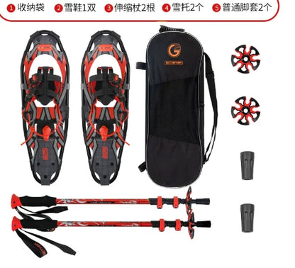 Aluminum Alloy Outdoor Snowboarding Equipment Mountain Climbing Shoes Anti Slip Adjustable Hiking Sneakers Snow Trekking Travel