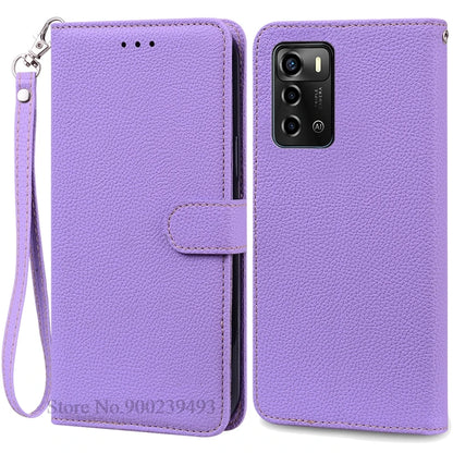 For ZTE Blade V40 Vita Case Soft Silicone Back Cover For ZTE Blade V40 Vita Case Leather Wallet Flip Cover Fundas