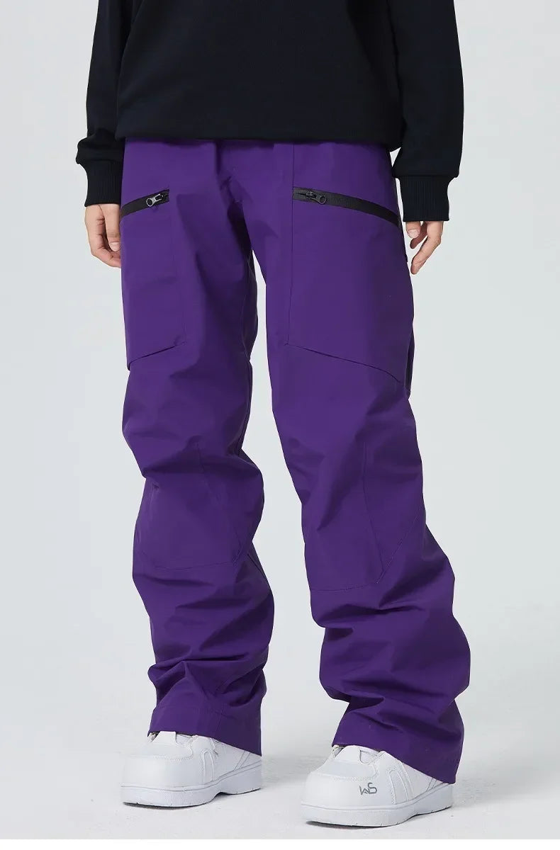 Snow Trousers 2025 Outdoor Sports Snowboard Wear Winter Warm Loose Ski Pants Windproof Waterproof Skiing Pants Women Men Clothes