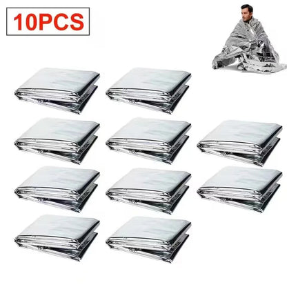 20 PACKS Extra Large 82"x 52 Emergency Solar Mylar Blanket Survival Safety