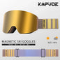 Kapvoe Photochromic Ski Goggles Magnetic Anti-Fog Lenses UV400 Protection Men Women Ski Goggles Winter Sports Eyewear