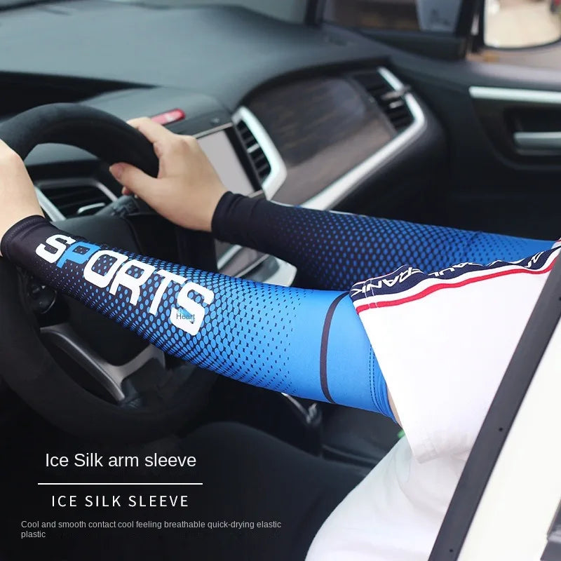 UV protection arm cooling sleeve for sports - stay cool and protected while running, fishing, cycling