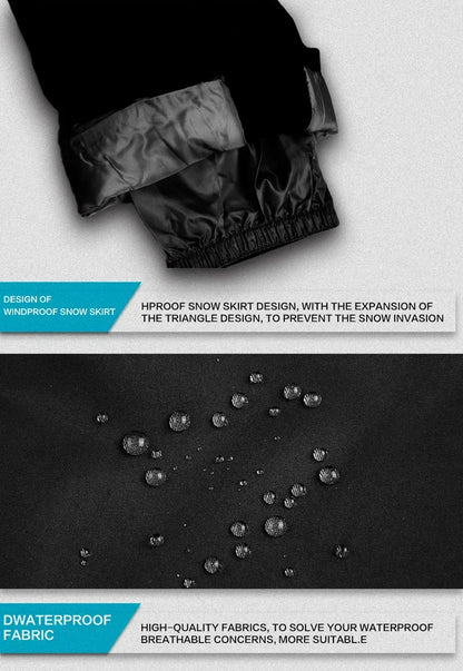 New Winter Ski Pants Men Outdoor Mountain Windproof Waterproof Ski Snowboard Pants Warm Snow Male Trousers Brand