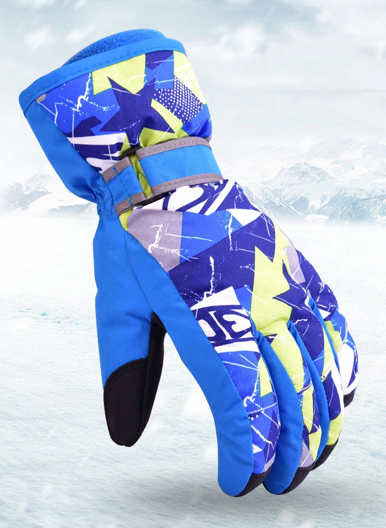 Outdoor Sport  Skiing Gloves Windproof Men Women Kids Winter Warm Ski Gloves Mittens Waterproof Skiing Breathable Air S/M/L/XL