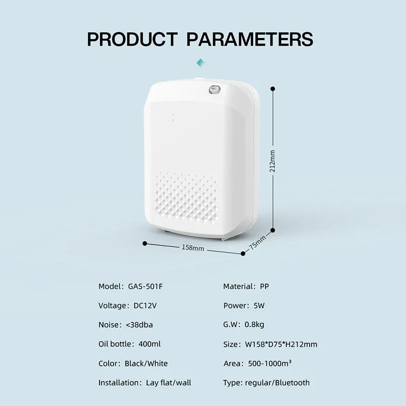 NAMSTE Smart Aroma Diffuser Hotels professional Fragrance Diffuser 1000m³ Large Room Aroma Machine With Fan Bluetooth ControlGoWisse.com